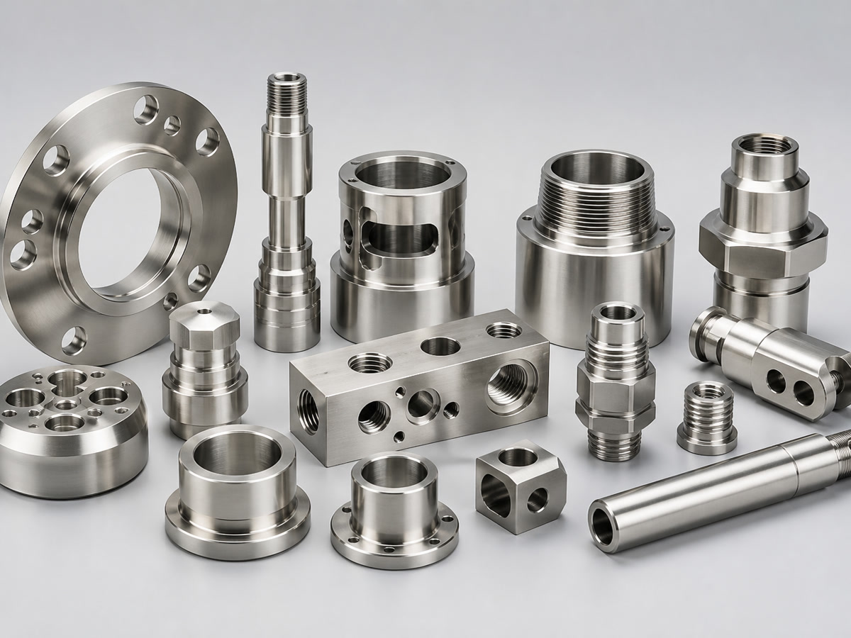 Precision 316L stainless steel CNC machined components