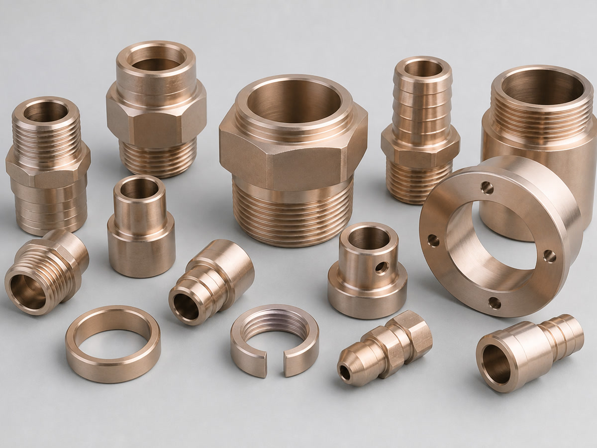 CuNi 90/10 precision CNC machined components