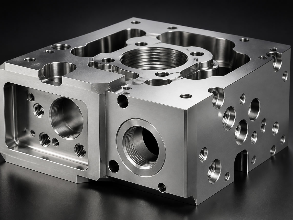 Duplex stainless steel CNC milled precision component