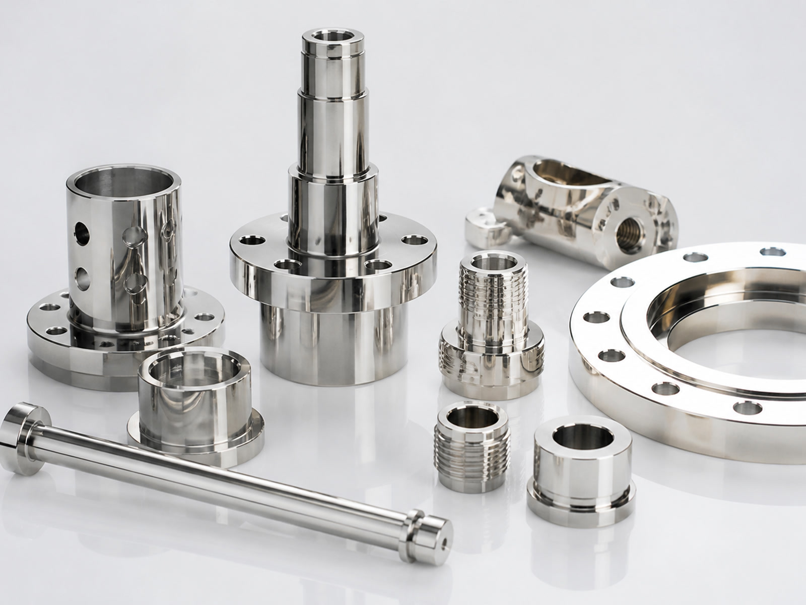 Electropolished precision machined components from difficult alloys