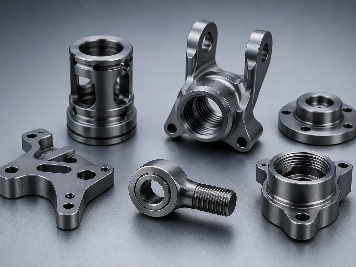 Grade 23 titanium CNC milled precision components
