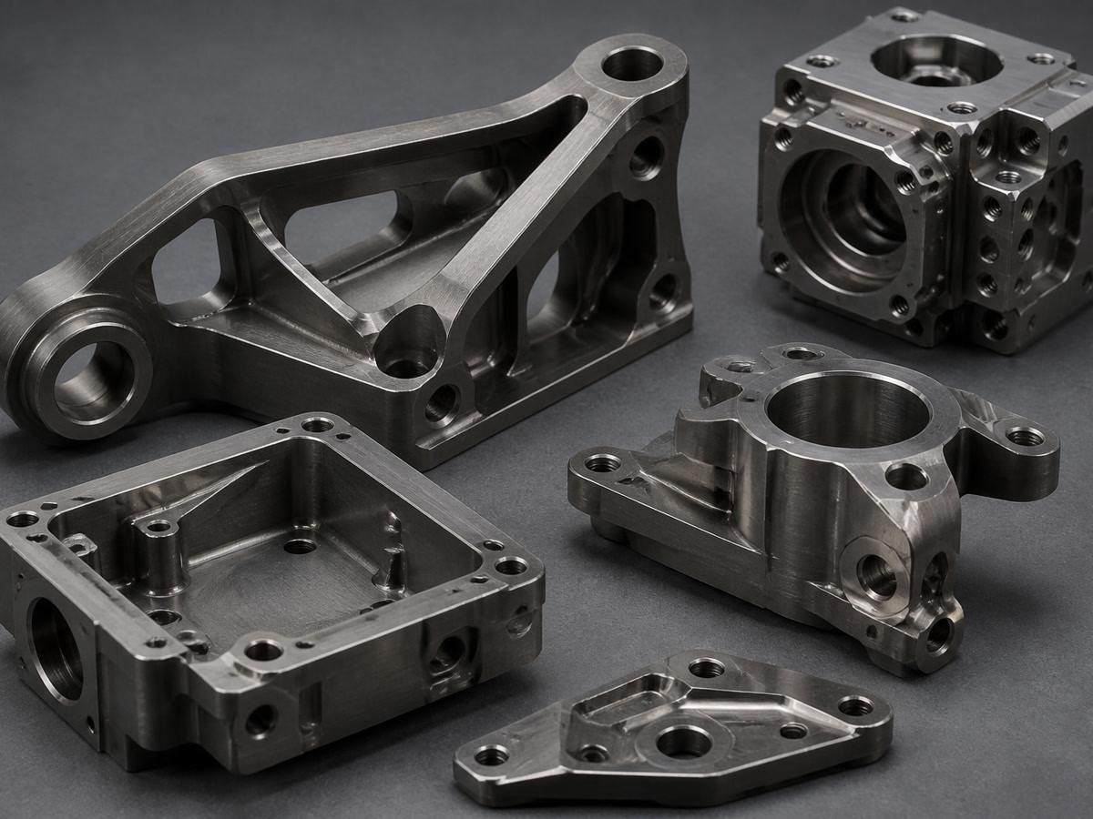 Grade 5 Titanium prototype parts machined by 5-axis CNC