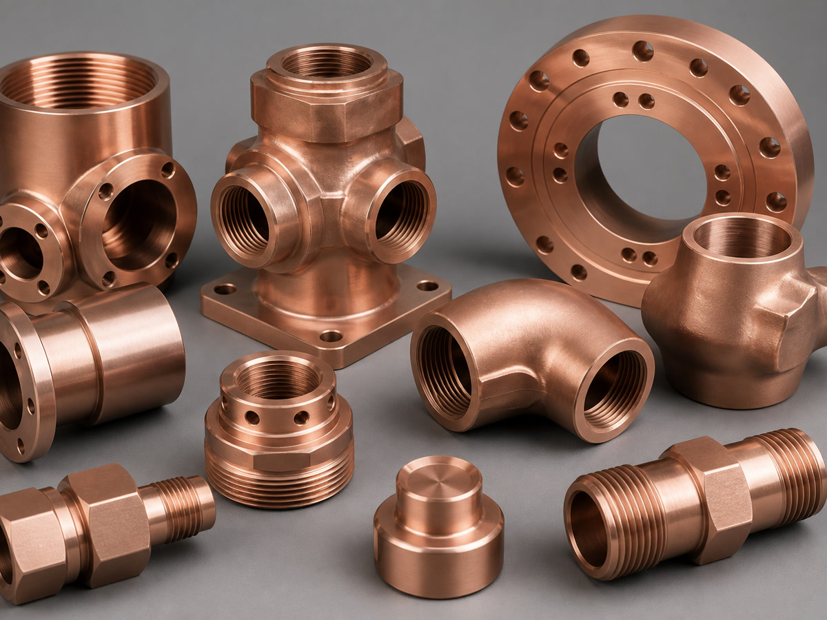 Marine copper-nickel precision CNC machined parts