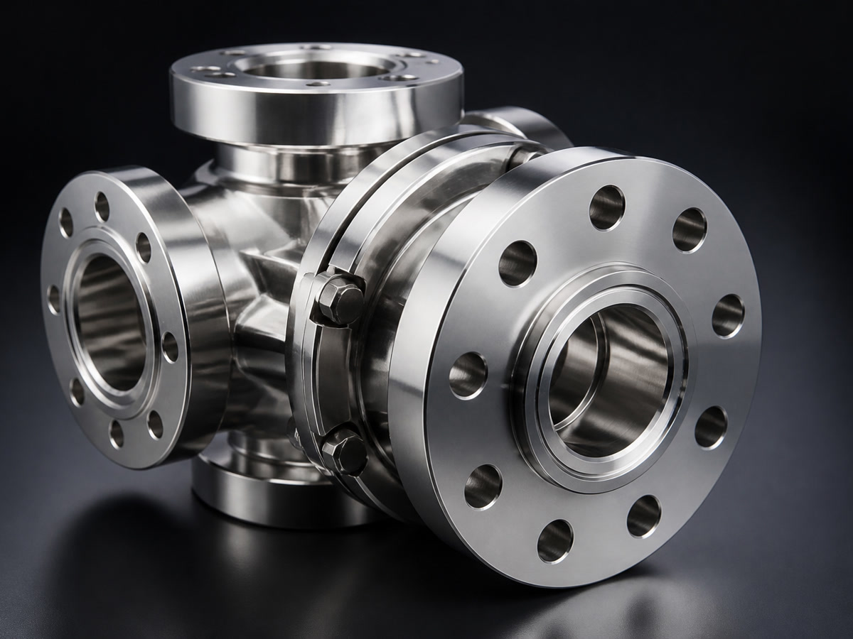 Super Duplex precision CNC machined component