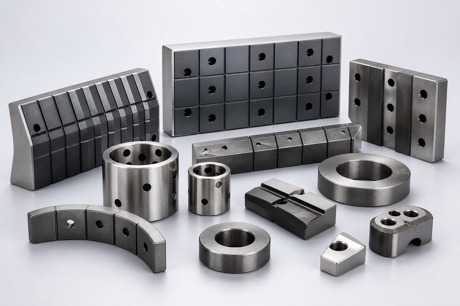 Precision machined wear-resistant components